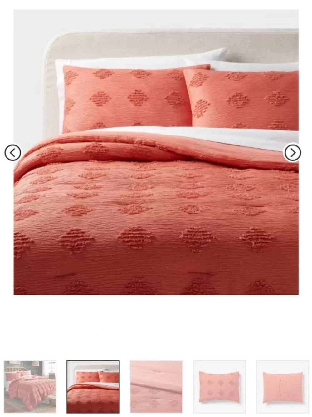 Tufted Diamond Crinkle Comforter and Sham Set - Threshold - King